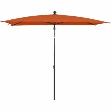 Sonnenschirm >City< in anthrazit, terracotta - 140x235x210 (BxHxT)