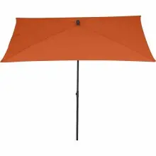 Sonnenschirm >City< in anthrazit, terracotta - 140x235x210 (BxHxT)