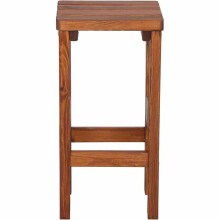 Barhocker >Tessin< in braun, Kiefernholz lasiert - 39x76x39cm (BxHxT)