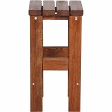 Barhocker >Tessin< in braun, Kiefernholz lasiert - 39x76x39cm (BxHxT)