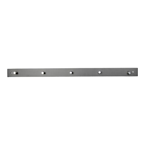 Garderobenleiste >Padova< in Schwarz, Massivholz - 5x2x70cm (BxHxT)