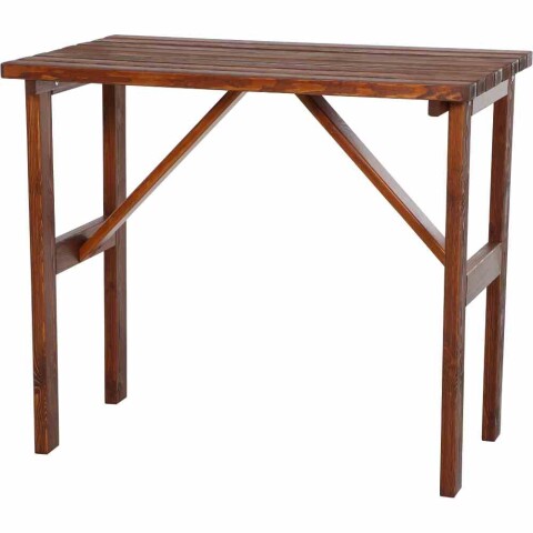 Bartisch >Tessin< in braun, Kiefernholz lasiert - 125x108x78,5cm (BxHxT)