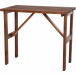 Bartisch >Tessin< in braun, Kiefernholz lasiert - 125x108x78,5cm (BxHxT)