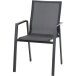 Gartenstuhl >Reno< in matt anthrazit, grau - 65x88x56 (BxHxT)