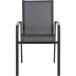 Gartenstuhl >Reno< in matt anthrazit, grau - 65x88x56 (BxHxT)