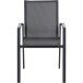 Gartenstuhl >Reno< in matt anthrazit, grau - 65x88x56 (BxHxT)