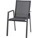 Gartenstuhl >Reno< in matt anthrazit, grau - 65x88x56 (BxHxT)