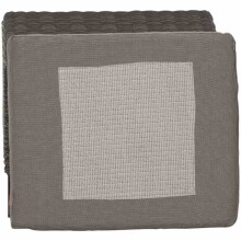 Gartenlounge-Hocker >Corido< in matt anthrazit, charcoal-grey, taupe-meliert