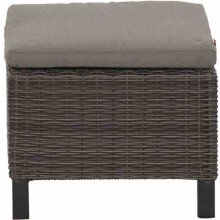 Gartenlounge-Hocker >Corido< in matt anthrazit,...