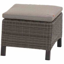 Gartenlounge-Hocker >Corido< in matt anthrazit,...