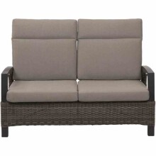 Gartenbank >Corido< in matt anthrazit, charcoal grey, taupe-meliert
