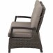 Gartenbank >Corido< in matt anthrazit, charcoal grey, taupe-meliert