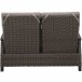 Gartenbank >Corido< in matt anthrazit, charcoal grey, taupe-meliert