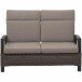 Gartenbank >Corido< in matt anthrazit, charcoal grey, taupe-meliert