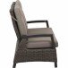Gartenbank >Corido< in matt anthrazit, charcoal grey, taupe-meliert
