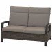 Gartenbank >Corido< in matt anthrazit, charcoal grey, taupe-meliert