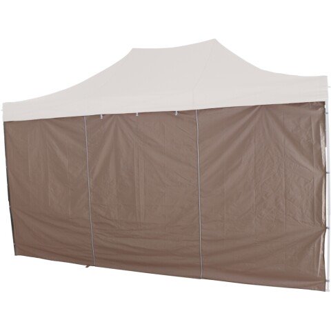Pavillonseitenteil >Allrounder< in taupe, 100% Polyester - 300x330x0,1cm (BxHxT)