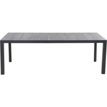 Gartentisch >Silva< in matt anthrazit, wood grey - 220x74x100 (BxHxT)