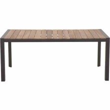 Esstisch >Zurigo< in matt anthrazit - 180x74x90 (BxHxT)
