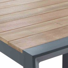 Esstisch >Zurigo< in matt anthrazit - 180x74x90 (BxHxT)