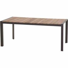 Esstisch >Zurigo< in matt anthrazit - 180x74x90...