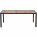 Esstisch >Zurigo< in matt anthrazit - 180x74x90 (BxHxT)