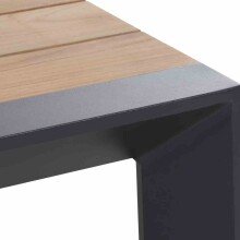 Esstisch >Londra< in matt anthrazit - 160x67x90 (BxHxT)