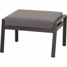 Gartenlounge-Hocker >Londra< in matt anthrazit, schwarz-silber, jeans-grau