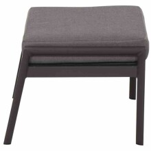 Gartenlounge-Hocker >Londra< in matt anthrazit, schwarz-silber, jeans-grau