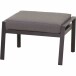 Gartenlounge-Hocker >Londra< in matt anthrazit, schwarz-silber, jeans-grau