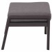 Gartenlounge-Hocker >Londra< in matt anthrazit, schwarz-silber, jeans-grau