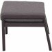 Gartenlounge-Hocker >Londra< in matt anthrazit, schwarz-silber, jeans-grau