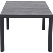 Gartentisch >Silva< in matt anthrazit, wood grey - 180x74x100 (BxHxT)