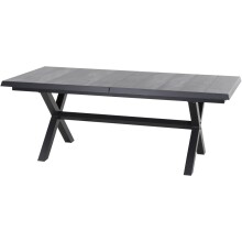 Gartentisch >Sincro< in matt anthrazit, wood grey -...