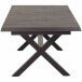 Gartentisch >Sincro< in matt anthrazit, wood grey - 204x77x103 (BxHxT)