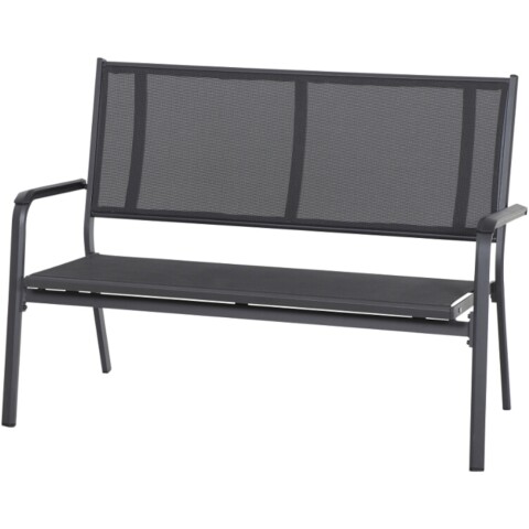 Gartenbank >Tesoro< in matt anthrazit - 68x98x138,5 (BxHxT)