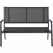 Gartenbank >Tesoro< in matt anthrazit - 68x98x138,5 (BxHxT)