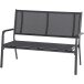 Gartenbank >Tesoro< in matt anthrazit - 68x98x138,5 (BxHxT)