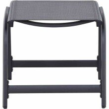 Gartenlounge-Hocker >Tesoro< in matt anthrazit -...