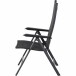 Gartenstuhl >Tesoro< in matt anthrazit, silber-schwarz - 68x110x60 (BxHxT)