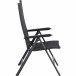 Gartenstuhl >Tesoro< in matt anthrazit, silber-schwarz - 68x110x60 (BxHxT)