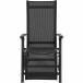 Gartenliege >Tesoro< in matt anthrazit, silber-schwarz - 70x111x60,5 (BxHxT)