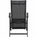 Gartenliege >Tesoro< in matt anthrazit, silber-schwarz - 70x111x60,5 (BxHxT)