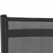 Gartenstuhl >Tesoro< in matt anthrazit, silber-schwarz - 68x98x62,5 (BxHxT)