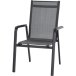 Gartenstuhl >Tesoro< in matt anthrazit, silber-schwarz - 68x98x62,5 (BxHxT)