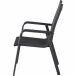 Gartenstuhl >Tesoro< in matt anthrazit, silber-schwarz - 68x98x62,5 (BxHxT)