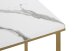 Beistelltisch >52236< in gold, marmoroptik, MDF, Metall - 39x55x39cm (BxHxT)
