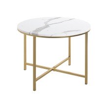 Beistelltisch >52237< in gold, marmoroptik, MDF,...