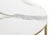 Beistelltisch >52237< in gold, marmoroptik, MDF, Metall - 45x60cm (HxD)