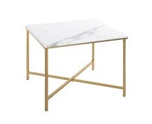Beistelltisch >52238< in gold, marmoroptik, MDF,...